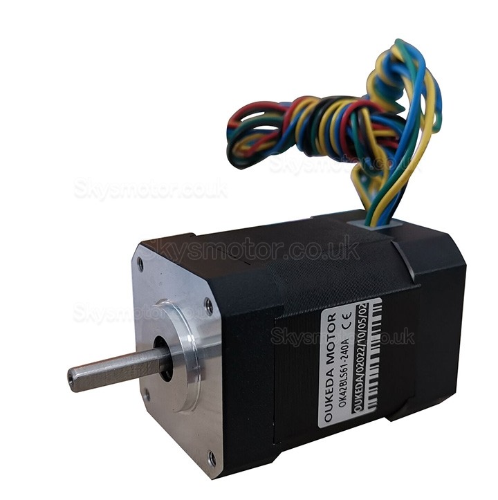 24V Brushless DC Motor OK42BLS 6.25Ncm-18.5Ncm 1500RPM/4000RPM 3 Phase Φ42mm Keyway